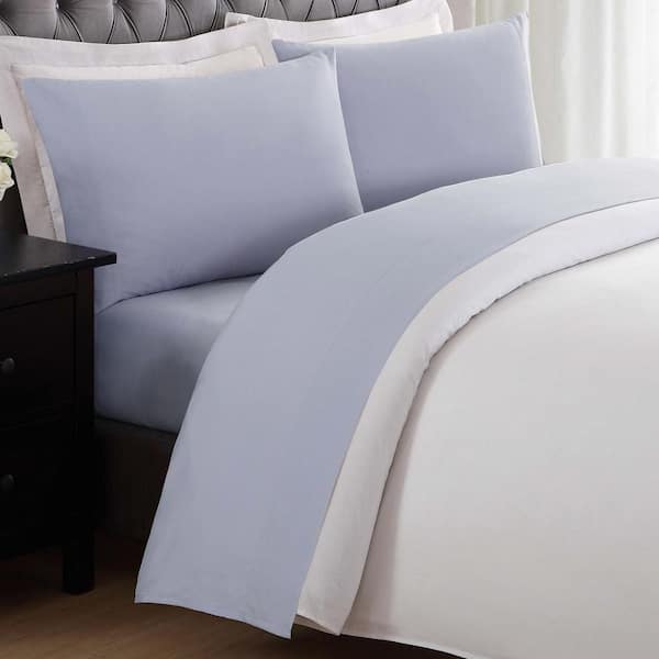 My World Anytime 4-Piece Lavender Solid Polyester Full Sheet Set