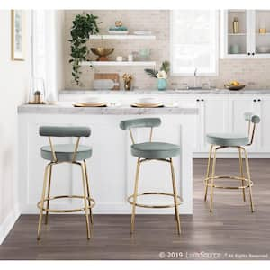 sage green bar stools