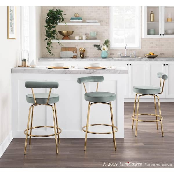 sage green counter stools