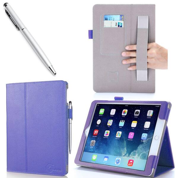 Unbranded i-Blason 1 Fold Leather Case for iPad Air 2, Purple