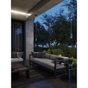 Beverly 9-Watt 1-Light Satin Nickel Integrated LED Pendant Light with Metal Shade