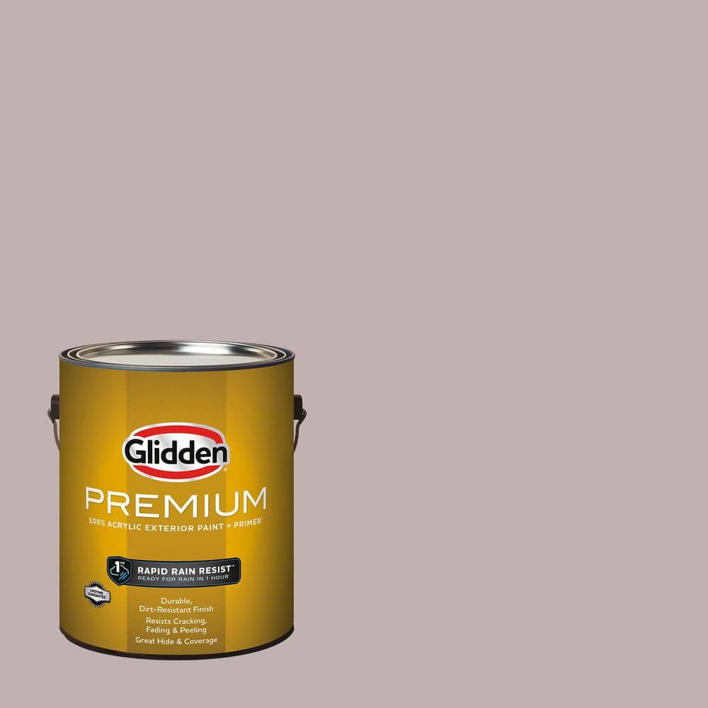 Glidden Jack Rabbit Glidden Premium 1 gal. Jack Rabbit PPG1014-4 Satin Exterior Latex Paint ...