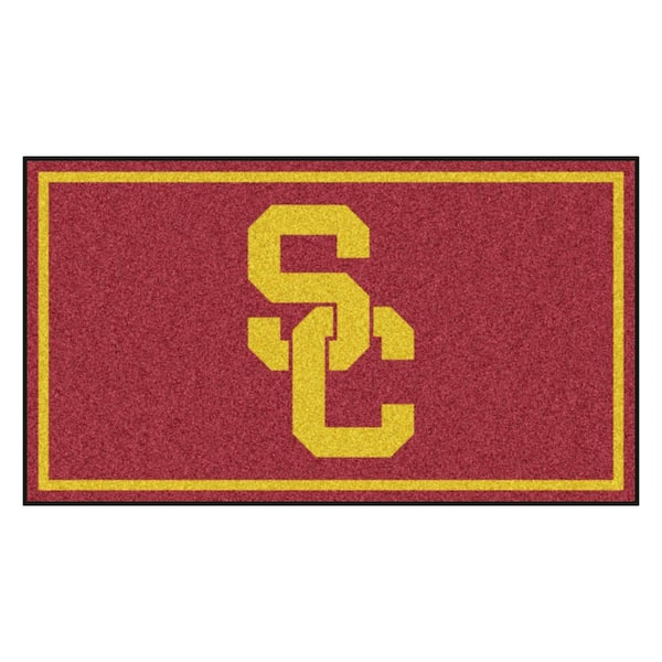 FANMATS NCAA University of Southern California 3 ft. x 5 ft. Ultra Plush Area Rug