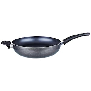 DIIG Nonstick Frying Pan Skillet with Lid, PFOA-Free Granite Stone Coating  Chef's Pan, 11.5 In Large Woks Pans for Cooking, Gift Cookware Pan for Gas