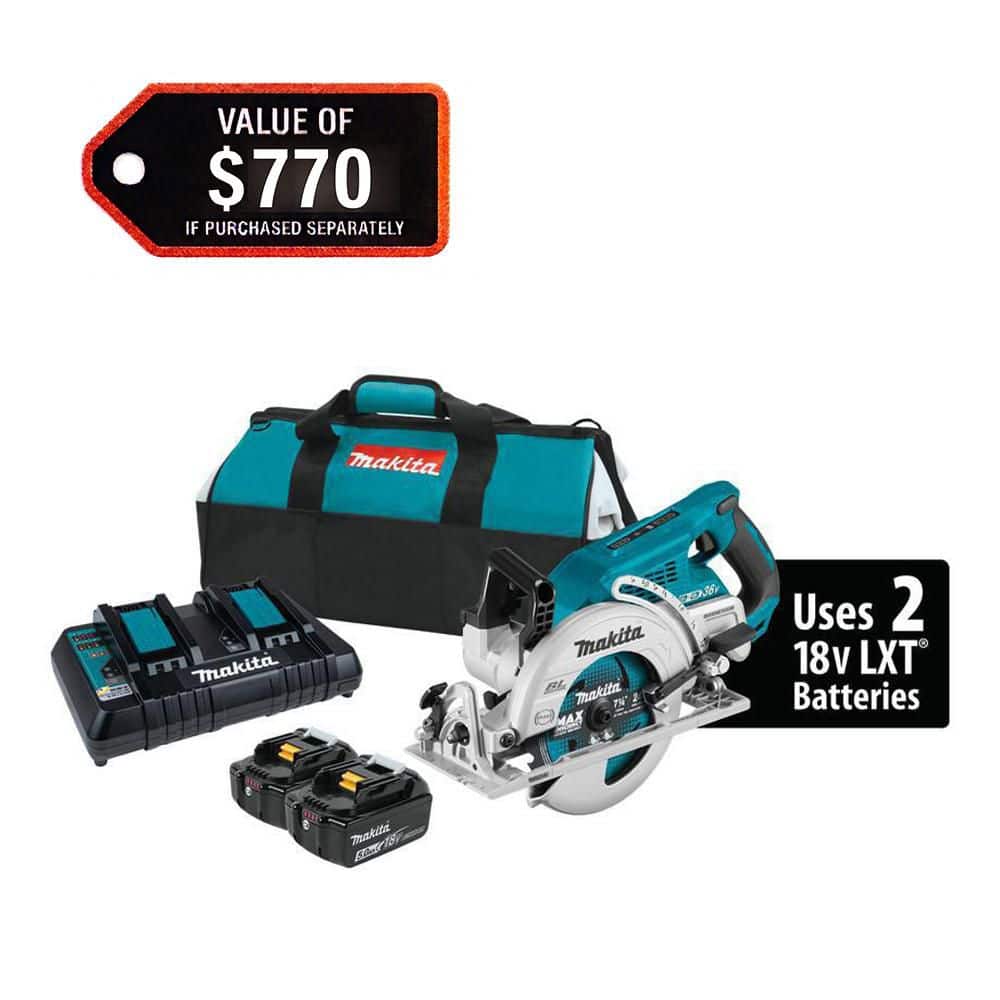 マキタ シャー Makita 18V X2 LXT 5.0Ah Lithium-Ion (36V) Brushless Cordless Rear
