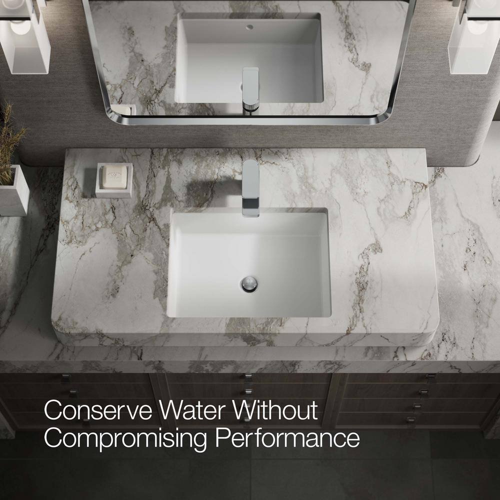 Parallel Polished Chrome Single Hole Bathroom Faucet