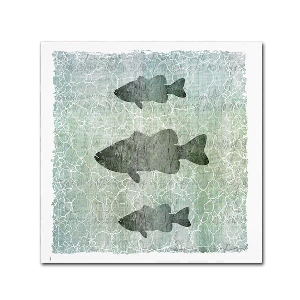 Trademark Fine Art Lightbox Journal Life Is Better at The Lake Bass Canvas Unframed Photography Wall Art 18 in. x 18 in