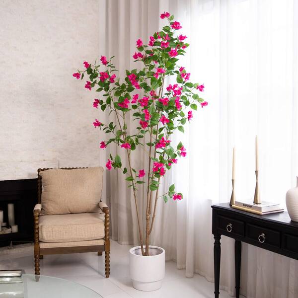 Nearly Natural 8 ft. Artificial Minimalist Bougainvillea Tree