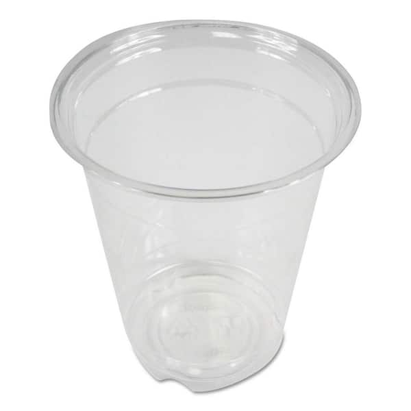 12 oz. Clear Disposable Plastic Cups, Cold Drinks, PET, 20-Cups/Sleeve, 50 Sleeves/Carton