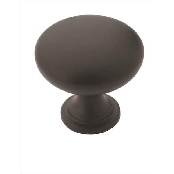 Amerock 10-Pack Edona 1 1/4 in.  32mm  Traditional Matte Black Round Cabinet Knobs