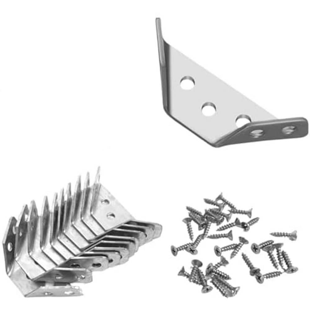 Stainless Steel Furniture Corner Connector with Screws 12 Pack for Shelves Wood Furniture Chair Drawer Cabinet price history on PriceWatchPro