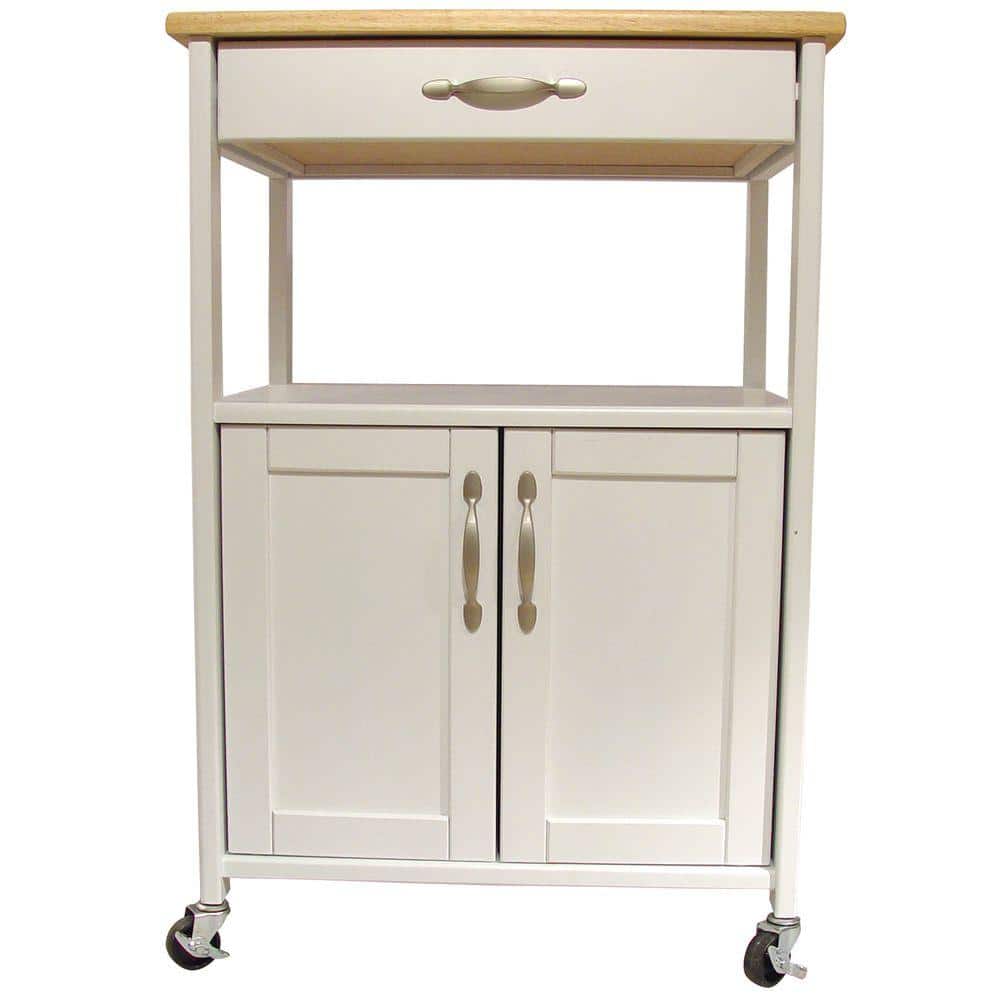 Catskill Craftsmen Black Wood Base with Rubberwood Top Kitchen Cart (23.5-in x 17.5-in x 34.25-in) Catskill Craftsmen Black Wood Base with Rubberwood Top Kitchen Cart (23.5-in x 17.5-in x 34.25-in)