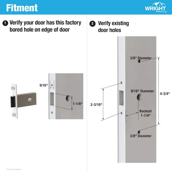 Wright Products Serenade Mortise Keyed Lever Mount Latch with