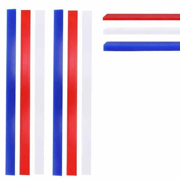 Silicone Rolling Pin Guide Strips 6-Piece Set, 15 in. with 2 mm, 4 mm, 6 mm Thickness for Precision Dough