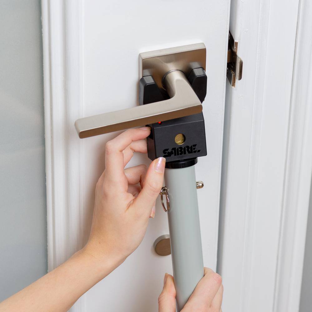 Adjustable Steel Door Security Bar with Vibration Alarm