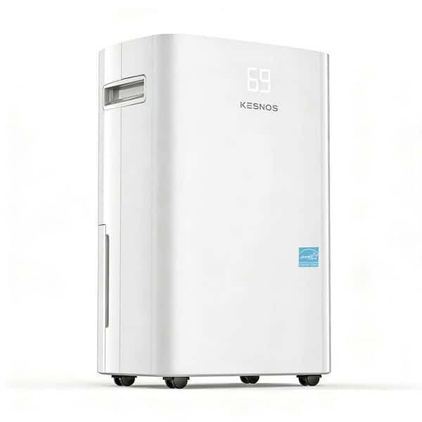 52 pt. 4500 sq. ft. Energy Star Dehumidifier in. White with Bucket for Bedroom, Basement and Damp Rooms