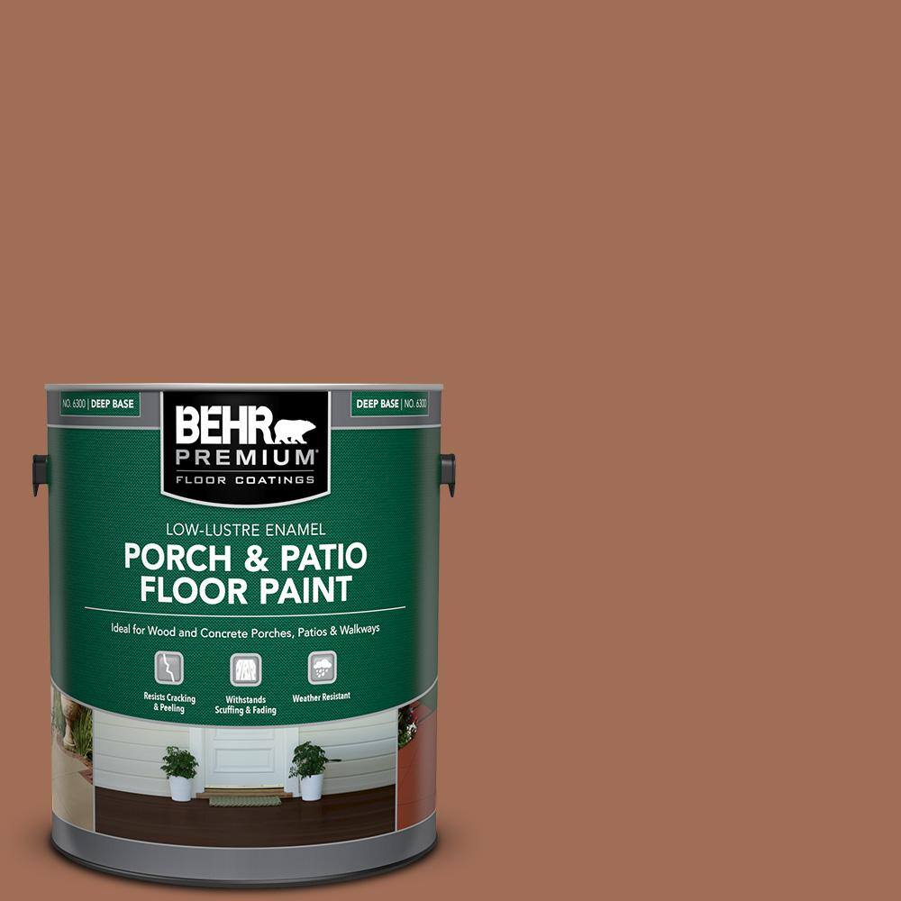 1 gal. #230F-6 Earth Tone Low-Lustre Enamel Interior/Exterior Porch and Patio Floor Paint price history on PriceWatchPro