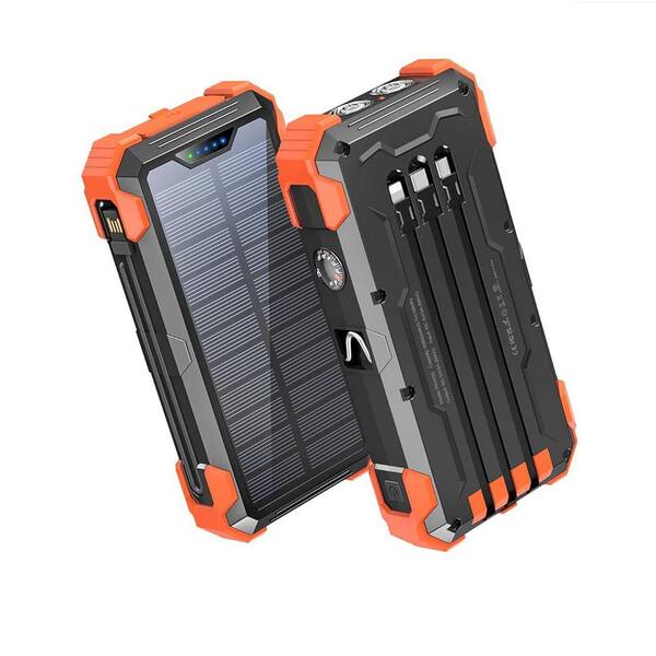 42800mAh Solar Power Bank with 5 Solar Panels Wireless Charging High Capacity Multi-device Compatibility