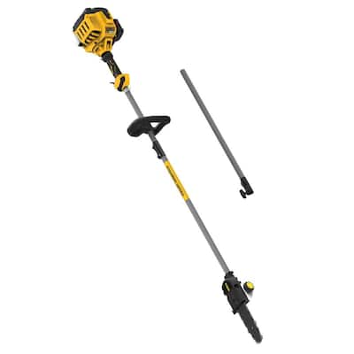DEWALT 10 in. 27cc Gas 2-Cycle Pole Saw with Automatic Chain Oiler and Attachment Capabilities 10 in. 27cc Gas 2-Cycle Pole Saw with Automatic Chain Oiler and Attachment Capabilities