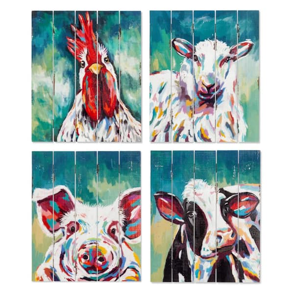 Unbranded Wooden Wall Art (Set of 4)
