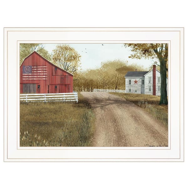 HomeRoots Charlie Summer in the Country 1-Piece Framed Wall Art 15 in. x 19 in.