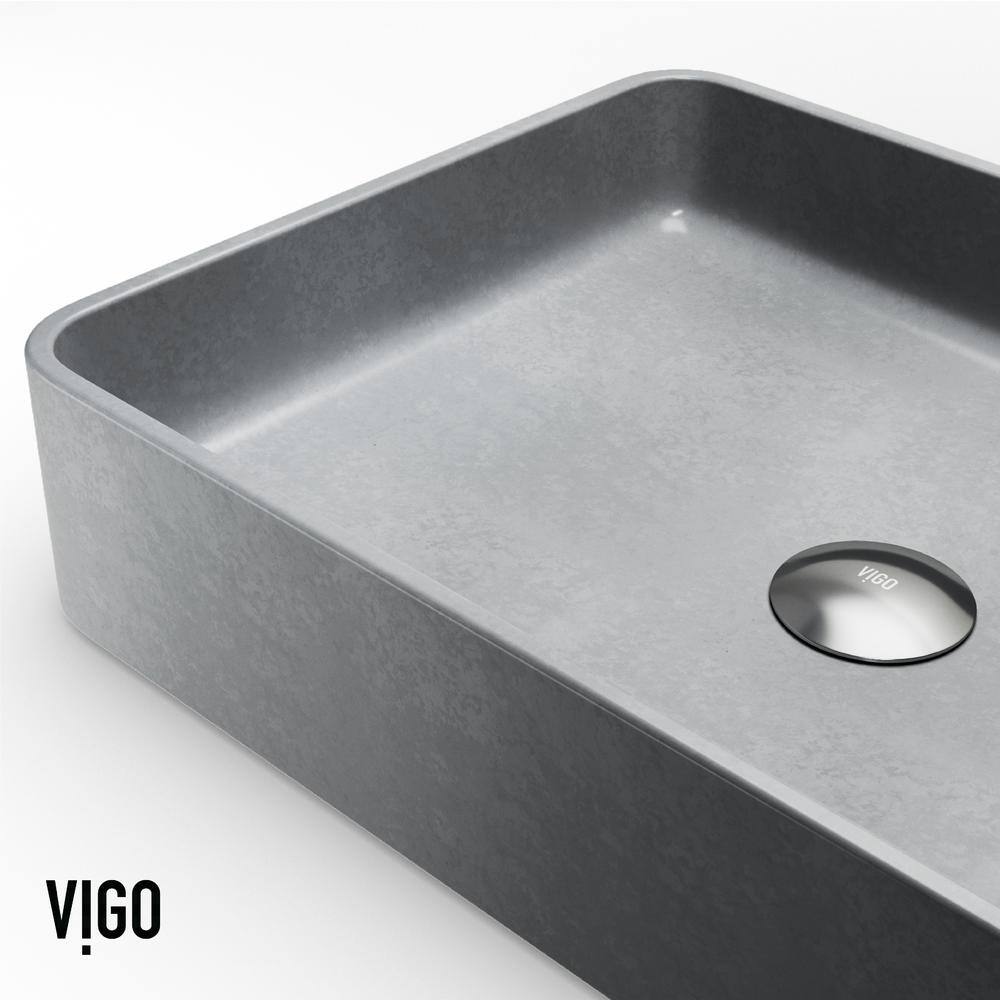 Concerto Ceramic 19"x14" Above-Counter Rectangular Vessel Sink