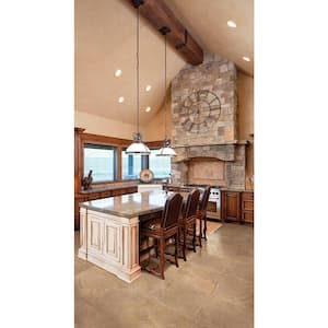 Noche Premium 18 in. x 18 in. Honed Travertine Stone Look Floor and Wall Tile (2.25 sq. ft./Each)