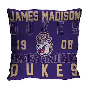 NCAA James Madison Stacked Multi-Colored Pillow