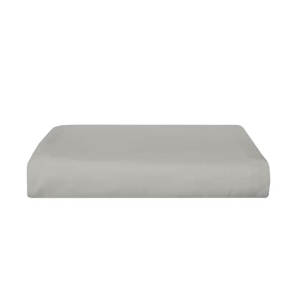 Delara 1-Piece Dove, Solid 100% Eucalyptus Lyocell Tencel, Full (90 in. x 105 in.), Smooth  Breathable, Super Soft, Flat Sheet