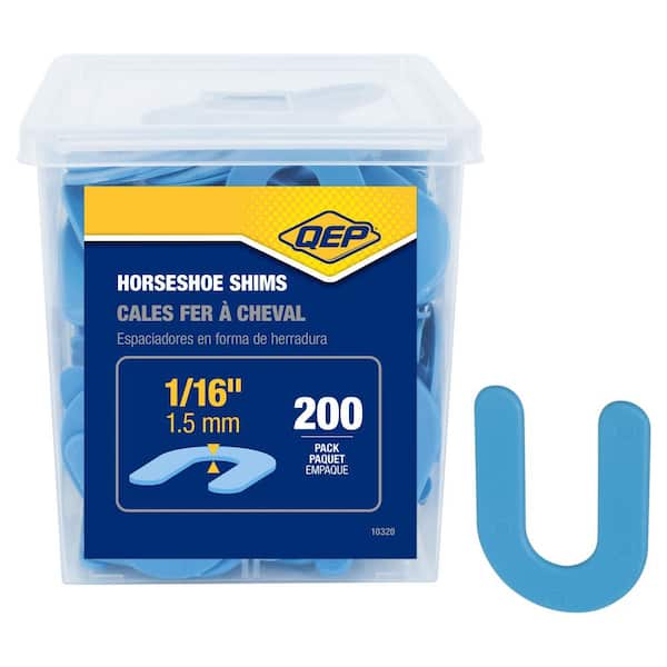 1/16 in. Horseshoe Shim Tile Spacers for Marble Granite and Stone Floor and Wall Installations (200-Pack)