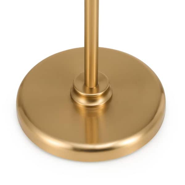 Merra 65 in. Adjustable Gold 1-Light Industrial Floor Lamp with