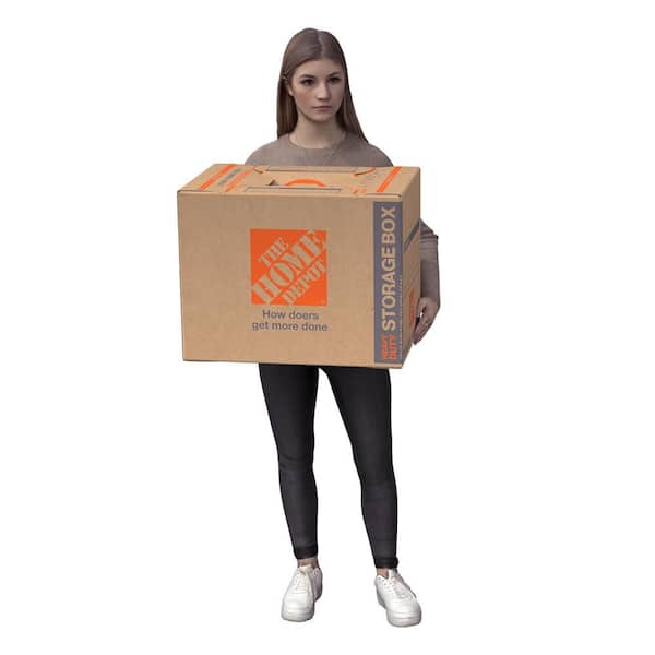 The Home Depot Medium Heavy Duty Tapeless Moving, Shipping, Storage Box with Handles LKBOX