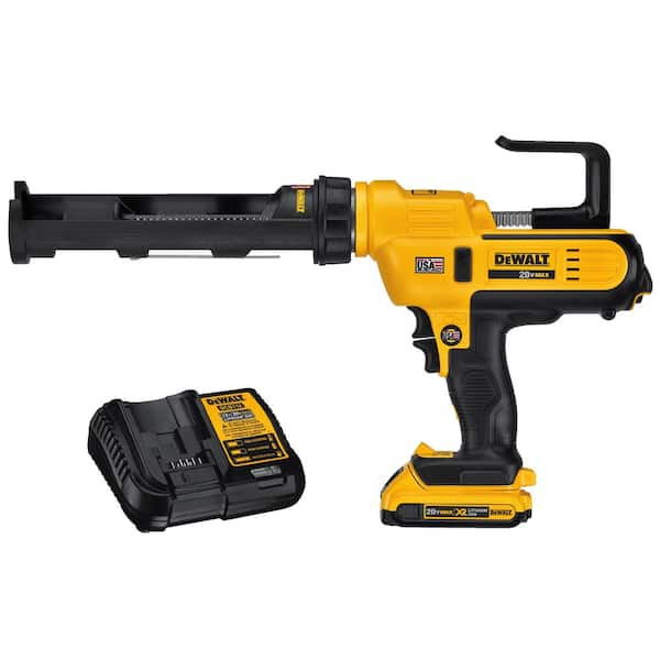 DEWALT 20V MAX Cordless 10 oz / 300 ml Adhesive Gun with (1) 20V 2.0Ah Battery and Charger