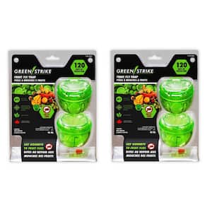 GREENSTRIKE Reusable Fruit Fly Trap 2 Traps/Pack (2-Pack)