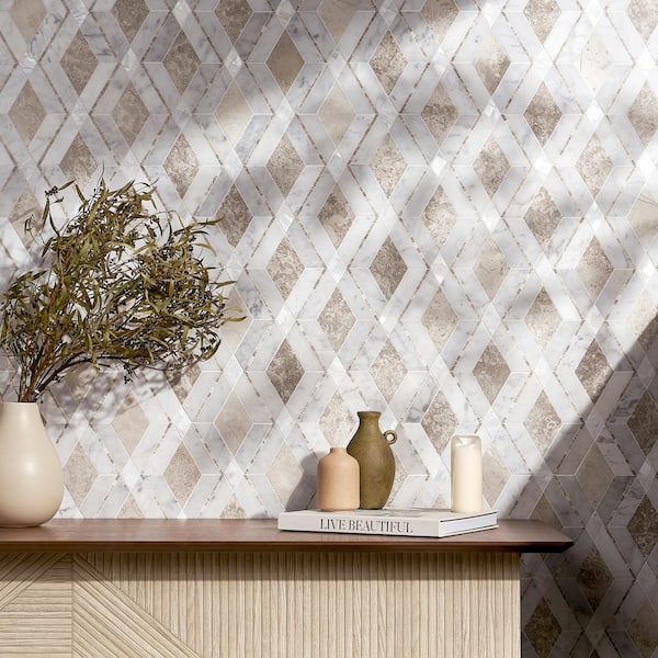 Ivy Hill Tile Benes Champagne 10.02 in. x 10.02 in. Polished
