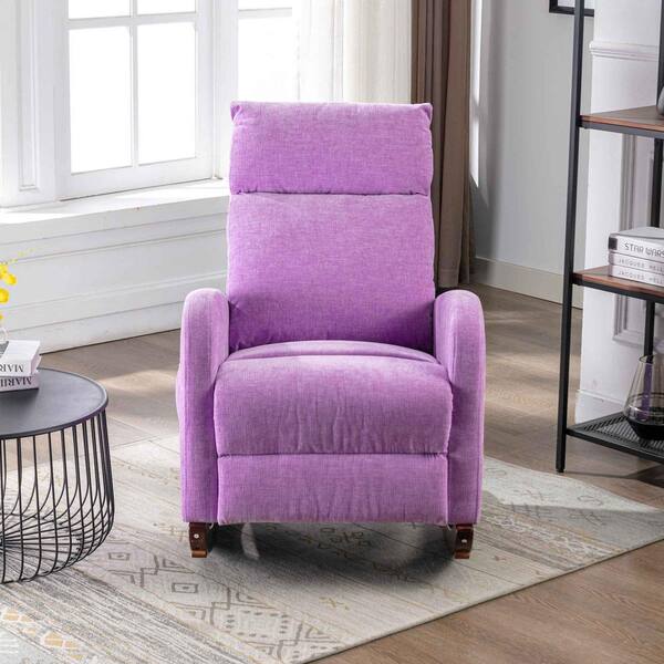 purple rocker recliner