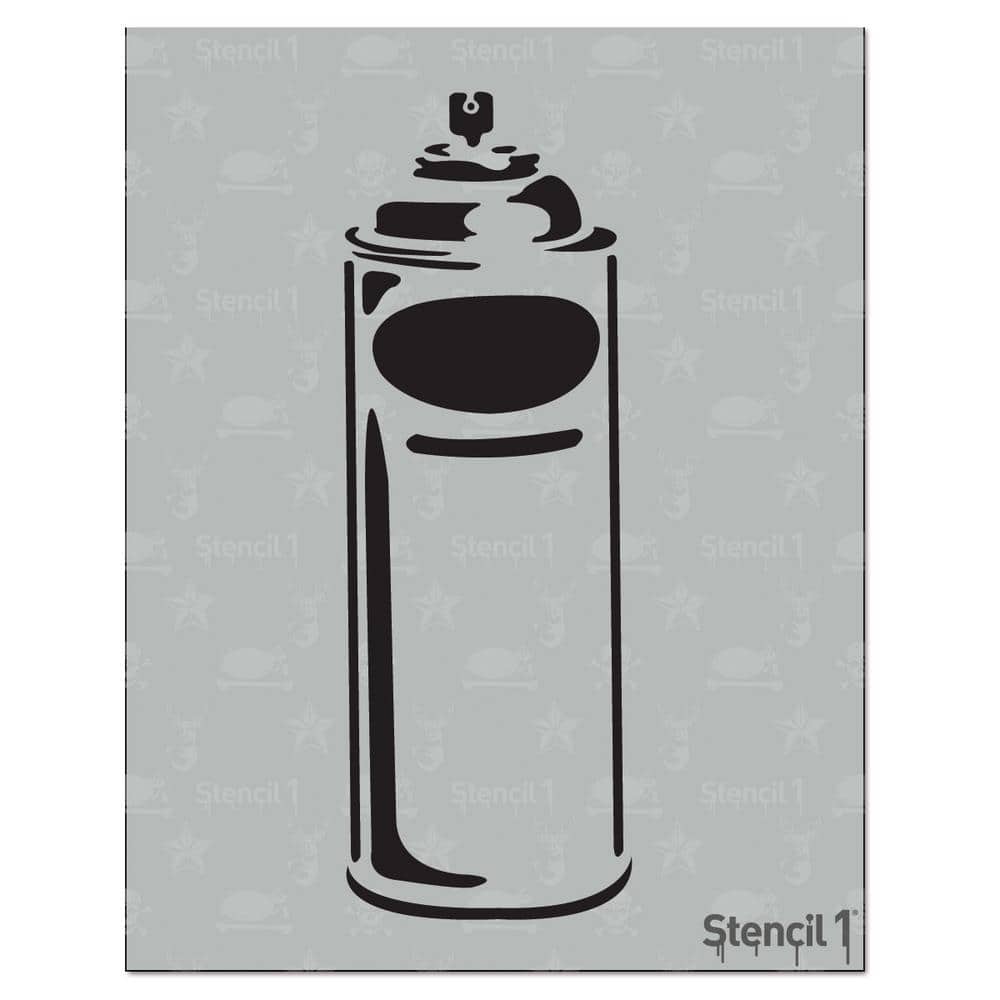 Stencil1 Spray Can Stencil S1_01_33 - The Home Depot