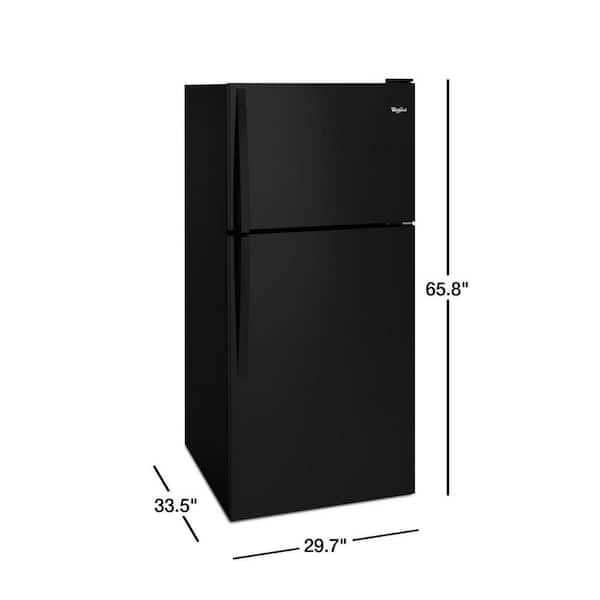 kenmore top freezer refrigerator black