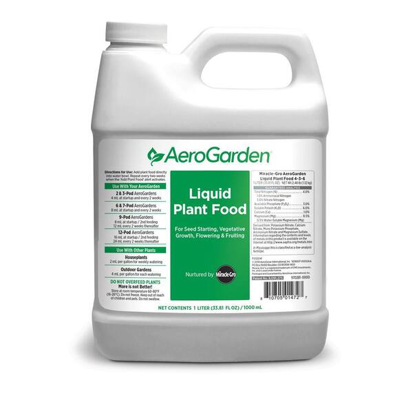 AeroGarden 1 Liter Liquid Nutrients