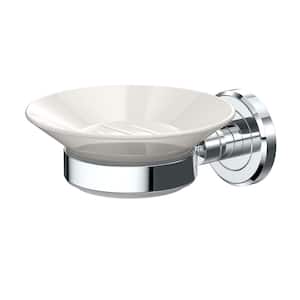 Modern Square Brass Chrome Bathroom Soap Dish Wall Mounted Mesh Soap Holder C128 