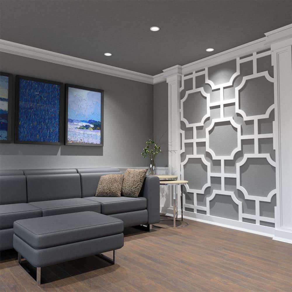 Large White PVC Decorative Fretwork Wall Panels