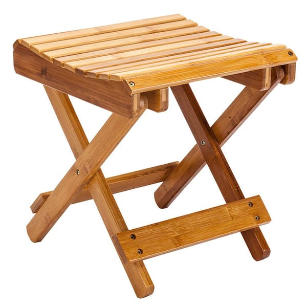 Sudzendf Ourdoor Natural Bamboo Wood Folding Lawn Chair