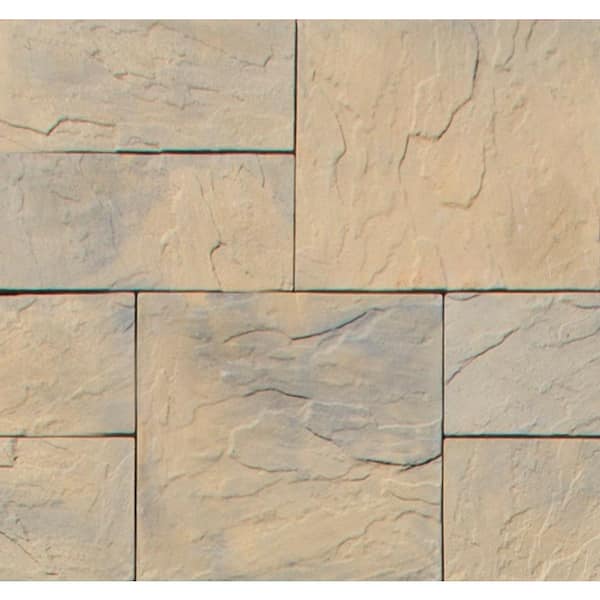 Nantucket Pavers Patio-on-a-Pallet 126 in. x 126 in. Concrete Tan Variegated Kingsmill Yorkstone Paver