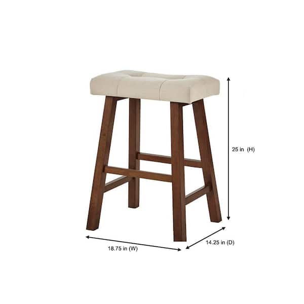 Stylewell Upholstered Counter Stool, 48 Inch Saddle Bar Stools