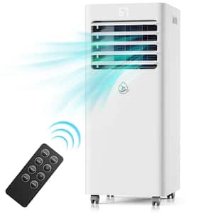 Edendirect Air-Cools 10,000 BTU (DOE) Portable Air Conditioner Cools 400 sq. ft. with Dehumidifier, Drain Hose and Remote in White