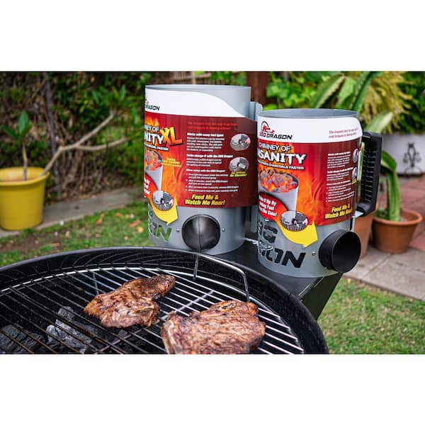 BBQ Dragon Chimney of Insanity XL Monster-Sized Charcoal Chimney