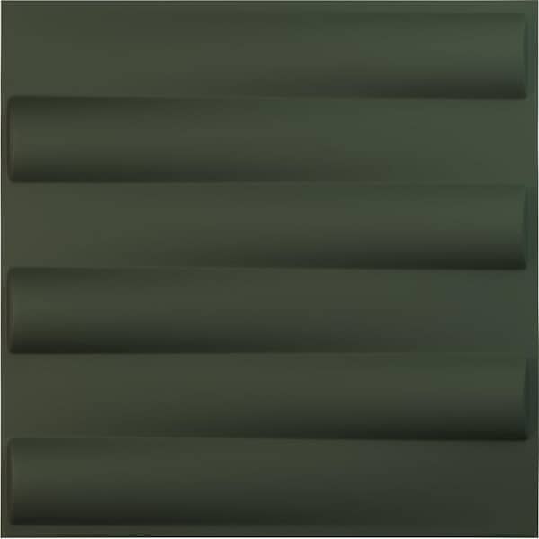 Ekena Millwork 19 5/8 in. x 19 5/8 in. Naomi EnduraWall Decorative 3D Wall Panel, Satin Hunt Club Green (12-Pack for 32.04 Sq. Ft.)