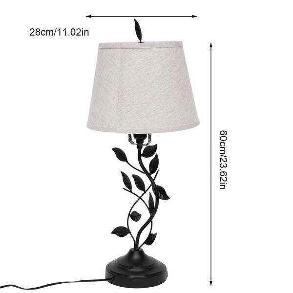 YANSUN 12.8 in 1-Light Metal Vintage White Candle Warmer Table Lamp with Timer, Dimmable Switch(G10 Halogen Bulbs Included)