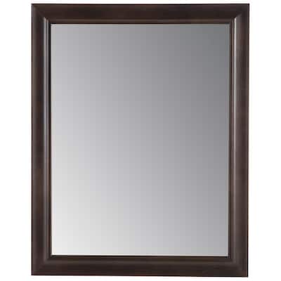 Candlesby 22 in. x 27 in. Framed Wall Mirror in Pewter