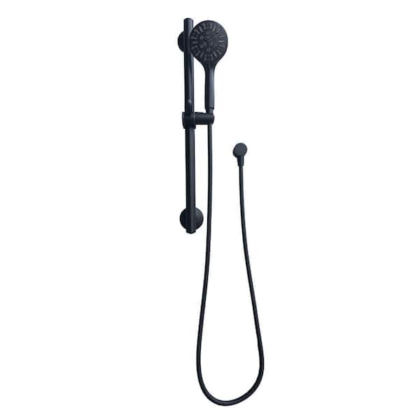 Grabcessories 28 in. 3 in 1-Adjustable Slide Grab Bar in Matte Black ...